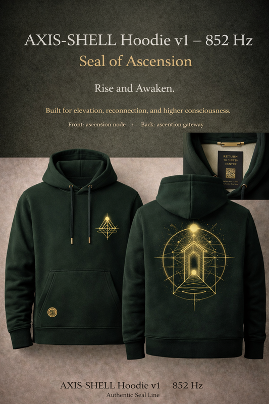 AXIS-SHELL Hoodie v1 — 852 Hz (Clarity Mode)