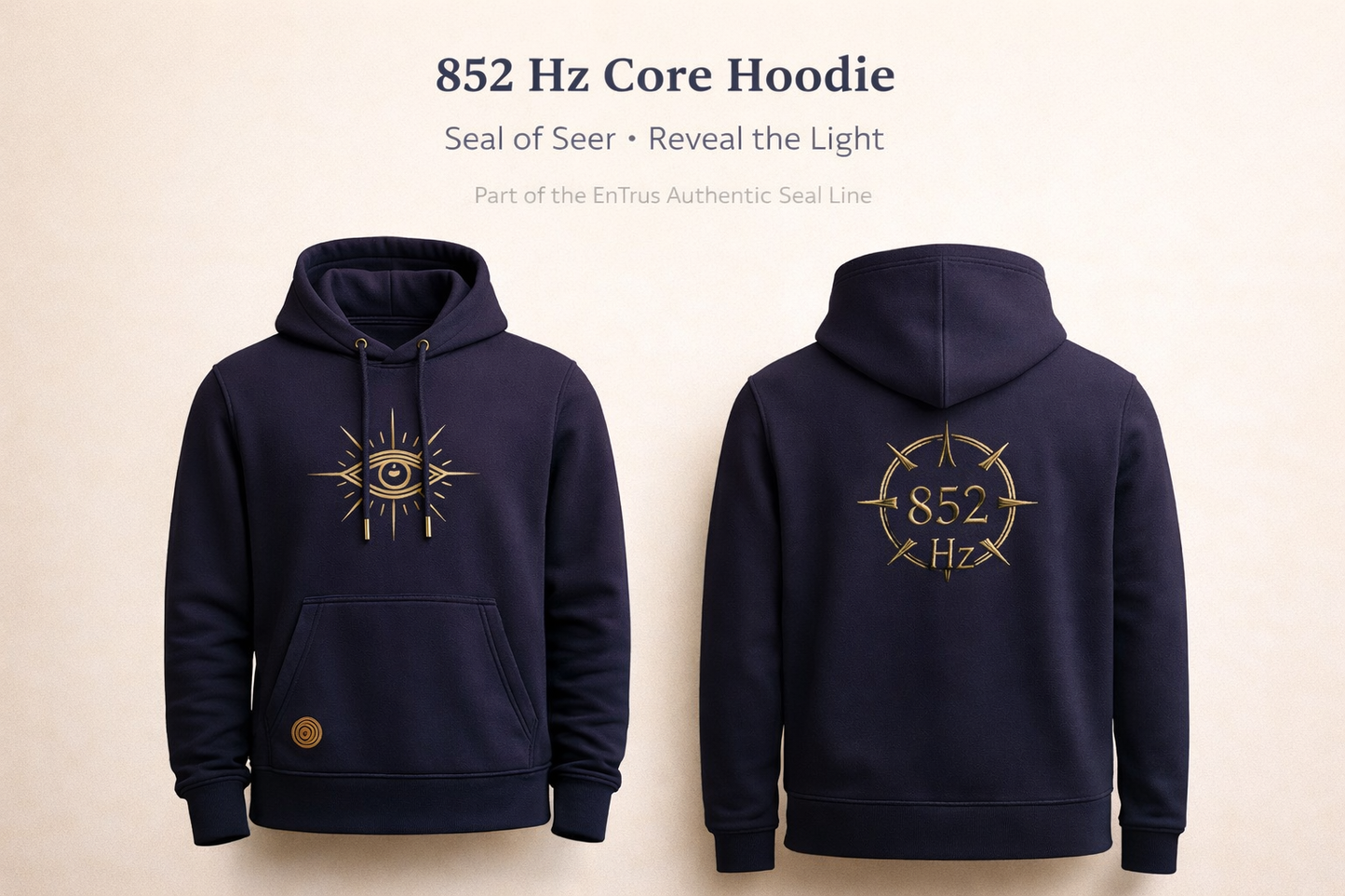 [PRE-ORDER] 852 Hz Hoodie — Seal of Seer
