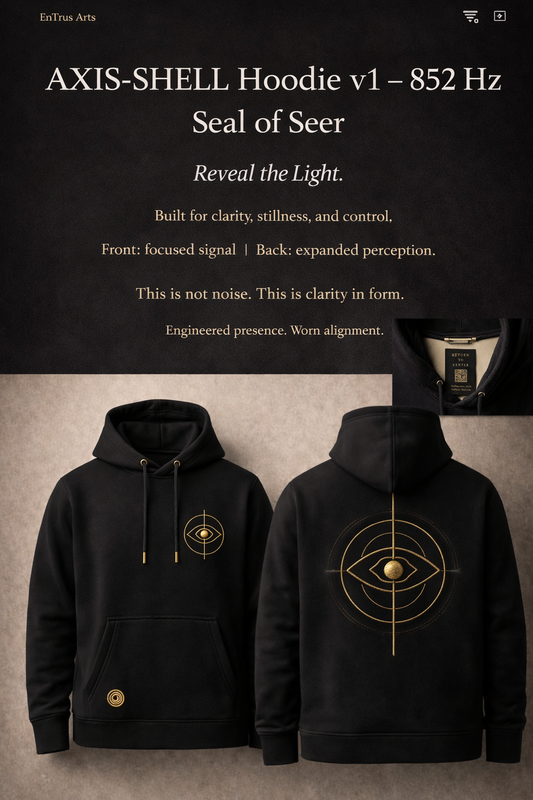 AXIS-SHELL Hoodie v1 — 852 Hz (Seal of Seer)